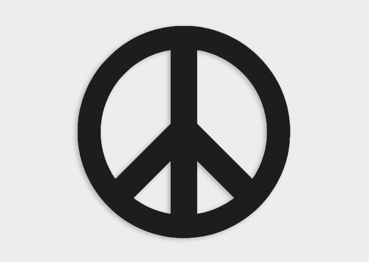 Aufkleber Peace Zeichen Frieden Symbol Autoaufkleber Waschstrassenfest UV-Beständig Premium Edition Aufkleber Peace Zeichen Frieden Symbol Autoaufkleber Waschstrassenfest UV-Beständig Premium Edition von Ritter Mediendesign