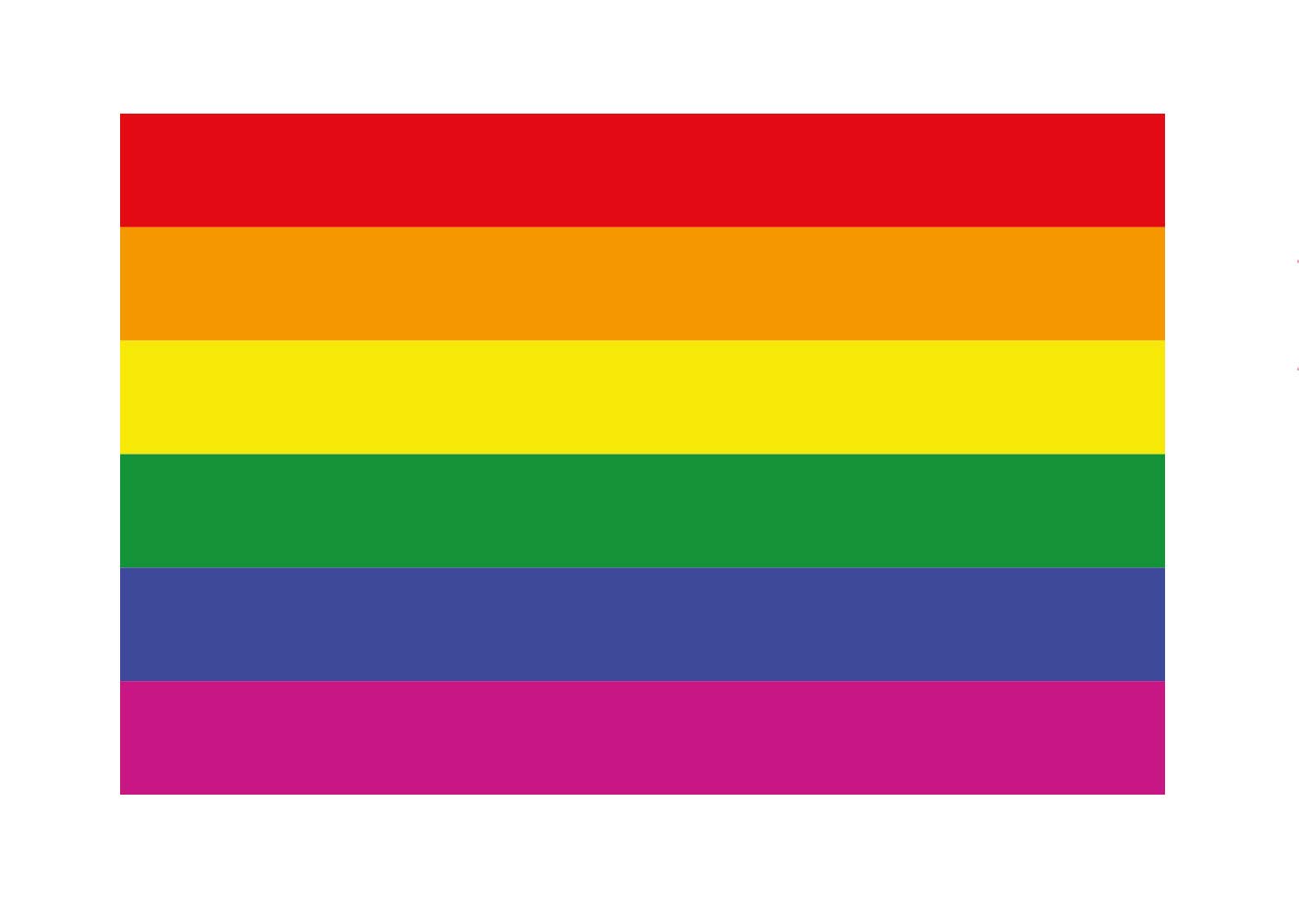 Premium Aufkleber Regenbogen Gay Pride Rainbow Flag Sticker LGBT Movement Waschstrassenfest und UV-Beständig von Ritter Mediendesign