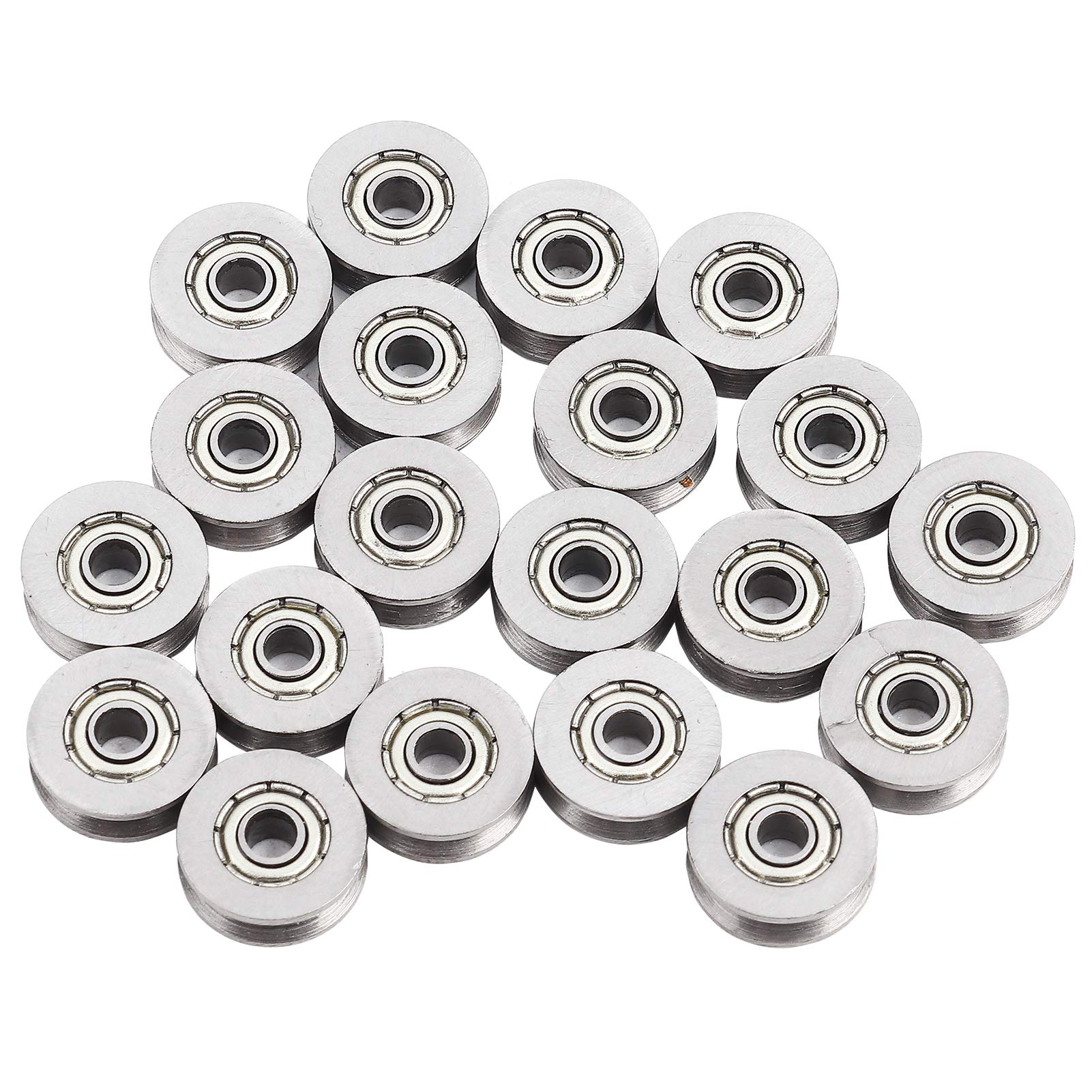 20 Stück V Nutlager, Wetterfest V Rillenkugellager V623ZZ V Groove Sealed Kugellager Riemenscheibe 3 * 12 * 4mm für Führungsrolle Schiene Liner Motion System für kugellager v nut 20 Stück V Nutlager, Wetterfest V Rillenkugellager V623ZZ V Groove Sealed Kugellager Riemenscheibe 3 * 12 * 4mm für Führungsrolle Schiene Liner Motion System für kugellager v nut von Riuty