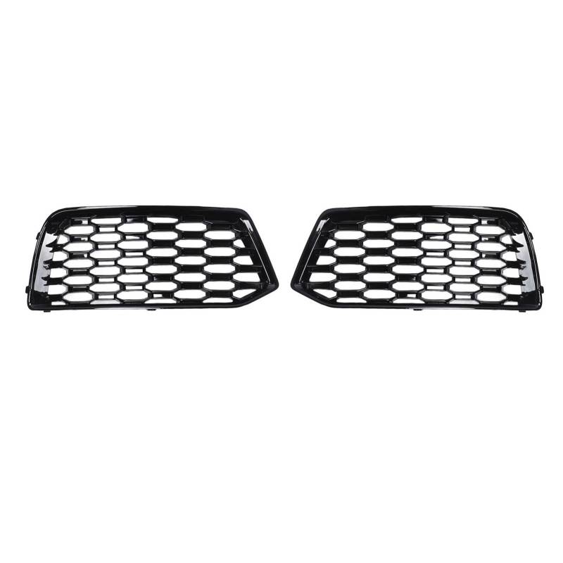 2018‑2020 Kühlergrill-Set für die Vordere Stoßstangenabdeckung, Schwarz Glänzend, ABS-Material, Einfache Installation, Verbessert die Fahrzeugoptik von Riuulity