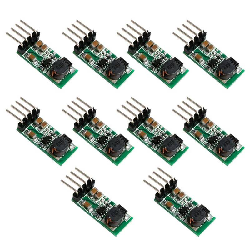 10Pcs Mini DC-DC Boost Power Supply Module 3.3V 3.7V 5V 6V 7.2V 9V to 12V Voltage Regulator Converter von Rivermidfish DE