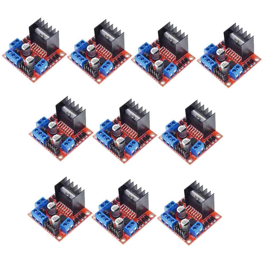 10pcs 298 Motor Driver Controller Board Module Stepper Motor DC Dual H-Bridge 10pcs 298 Motor Driver Controller Board Module Stepper Motor DC Dual H-Bridge von Rivermidfish DE