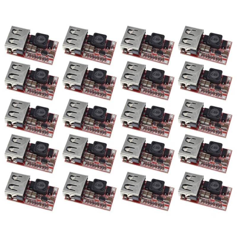 20PCS DC-DC 6-20V 12V to 5V 3A USB Module DC Buck Boost Down Converter von Rivermidfish DE