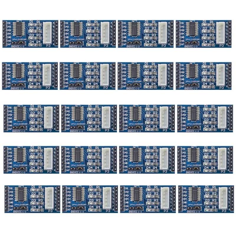 20Pcs 5-12V ULN2003 Stepper Motor Driver Board Module for 28BYJ-48 von Rivermidfish DE