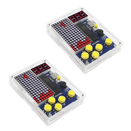 2PCS DIY Games Electronics Learning Soldering Practice Kit with Acrylic Case 2PCS DIY Games Electronics Learning Soldering Practice Kit with Acrylic Case von Rivermidfish DE