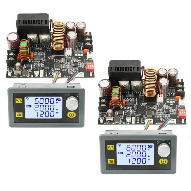 2PCS XY6020L CNC DC Buck Converter 6-70V to 0-60V 20A 1200W DC 5V 9V 12V 24V 36V 48V 60V Fixed Output Voltage Power Supply Voltage Regulator Boost Down Module von Rivermidfish DE