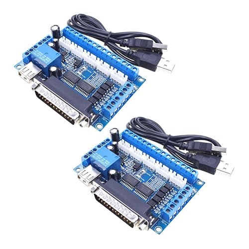 2Pcs 5 Axis CNC Breakout Interface Board with Optical Coupler for Stepper Motor Driver 2Pcs 5 Axis CNC Breakout Interface Board with Optical Coupler for Stepper Motor Driver von Rivermidfish DE