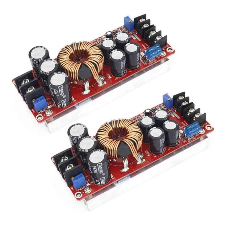 2pcs 1200W 20A DC Converter Boost Power Supply Module Voltage Converter 8-60V to 12-83V von Rivermidfish DE