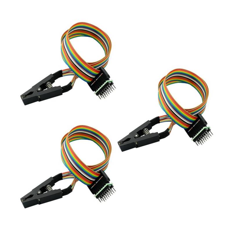 3PCS SOP16 IC Test Clip SOP16 to DIP16 Test Clip Suitable for 25 Series Chips Universal Body Programming Clip Test Clamp von Rivermidfish DE