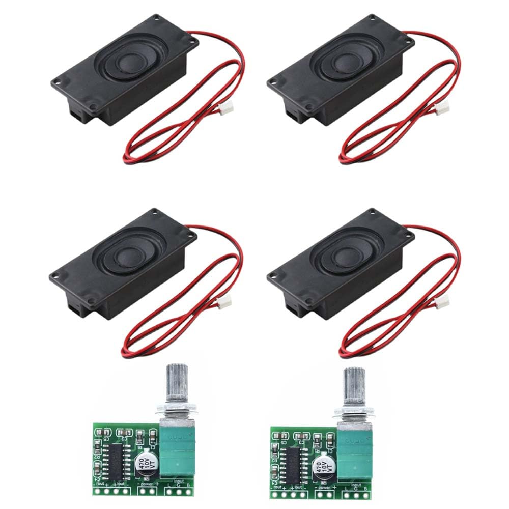 4pcs 3W 8 Ohm Audio Stereo Speaker Full Range with 2pcs PAM8403 3W Stereo Audio Power Amplifier Board Module 4pcs 3W 8 Ohm Audio Stereo Speaker Full Range with 2pcs PAM8403 3W Stereo Audio Power Amplifier Board Module von Rivermidfish DE