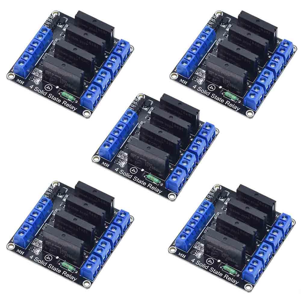 5Pcs 12V 4 Channel Low Level Trigger Solid State Relay Module Board 5Pcs 12V 4 Channel Low Level Trigger Solid State Relay Module Board von Rivermidfish DE