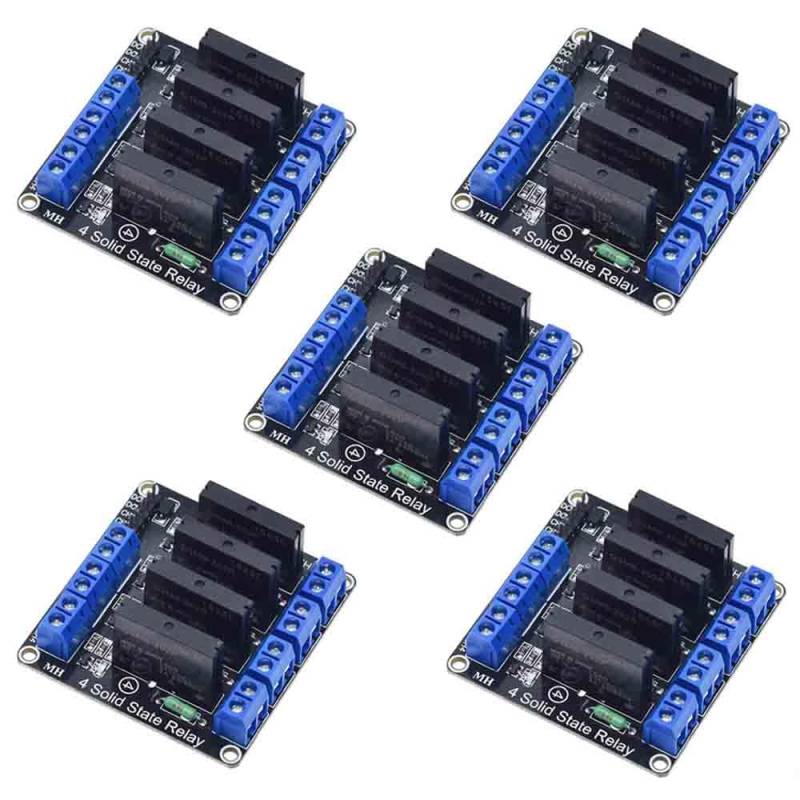 5Pcs 24V 4 Channel Low Level Trigger Solid State Relay Module Board von Rivermidfish DE