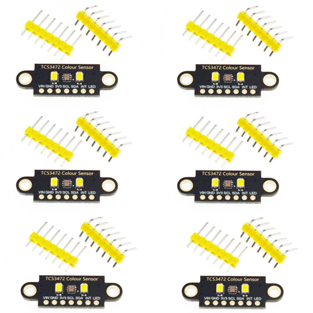 6pcs TCS34725 Color Recognition Sensor RGB Board Module 6pcs TCS34725 Color Recognition Sensor RGB Board Module von Rivermidfish DE
