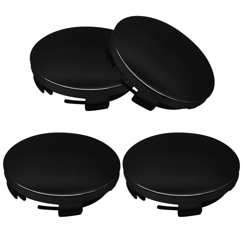 4 Stück Felgenkappen, Nabendeckel OD 60mm ID 56mm, Radnabendeckel, Radnabenkappen, Nabendeckel, Nabenabdeckung, Radnabenabdeckung, Universal ABS AutozubehöR Nabenkappen(Color:Schwarz) von Rixotix