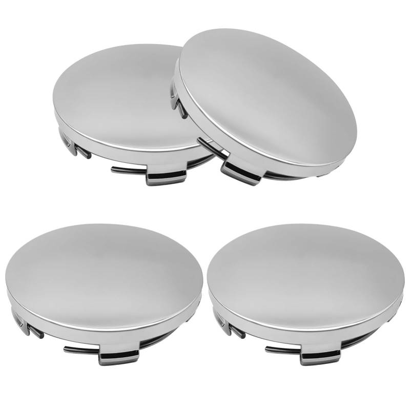 4 Stück Felgenkappen, Nabendeckel OD 60mm ID 56mm, Radnabendeckel, Radnabenkappen, Nabendeckel, Nabenabdeckung, Radnabenabdeckung, Universal ABS AutozubehöR Nabenkappen(Color:Silber) von Rixotix