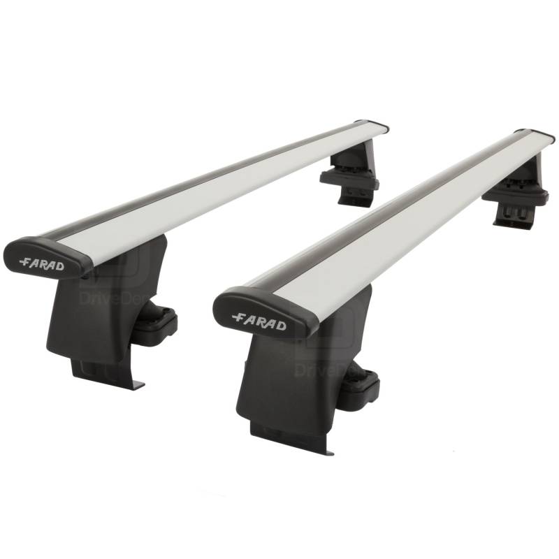 Dachträger FARAD AERODYNAMIC GREY kompatibel mit EVO 4 CROSS ab 2022 (4 Türer) Aluminium Dachträger grau für Auto ohne Dachreling von Rixto