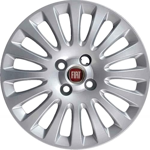 Kit mit 4 anpassbaren Radkappen – für FIAT Grande Punto/Punto EVO Modell 2009 – Durchmesser 15 Zoll – Nicht original von Rixto