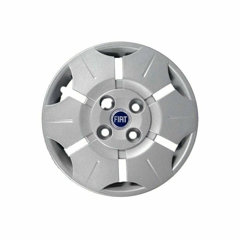 Satz mit 4 anpassbaren Radkappen – für FIAT Panda New Active/Van 2004 (BLAUES Logo) – Durchmesser 13 Zoll – Nicht original von Rixto