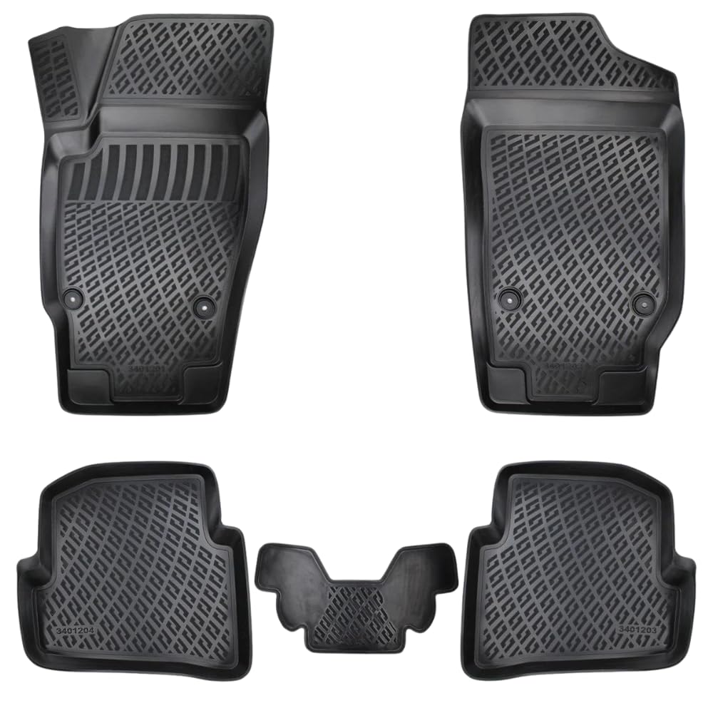Rizline Passgenau 3D Fussmatten Auto Kompatibel mit Volkswagen Polo 4 2002-2009 Auto Zubehör 1. Und 2. Reihe Gummimatten Autos TPE Allwetter Geruchlos rutschfest Vorne und Hinten Schwarz Rizline Passgenau 3D Fussmatten Auto Kompatibel mit Volkswagen Polo 4 2002-2009 Auto Zubehör 1. Und 2. Reihe Gummimatten Autos TPE Allwetter Geruchlos rutschfest Vorne und Hinten Schwarz von Rizline