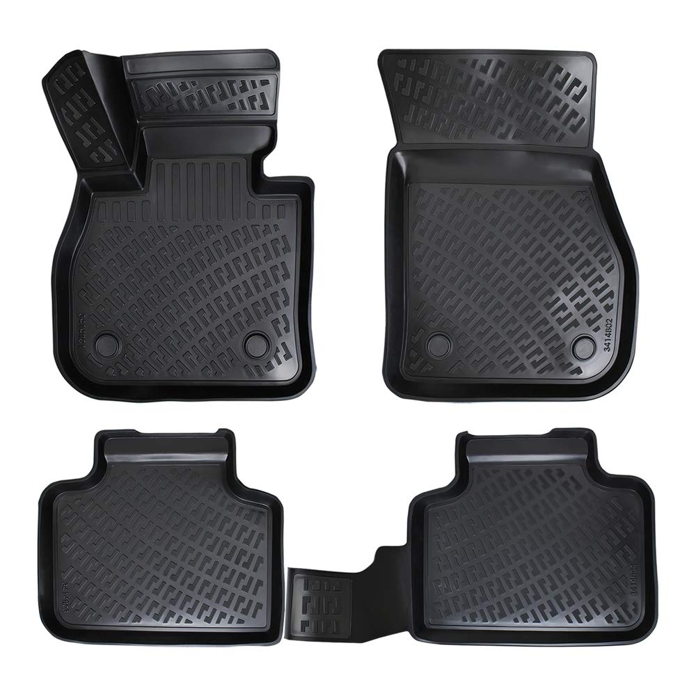 Rizline Passgenau 3D Fussmatten Auto Kompatibel mit BMW 2 Series Coupe F22 F23 2014-2021 Auto Zubehör 1. Und 2. Reihe Gummimatten Autos TPE Allwetter Geruchlos rutschfest Vorne und Hinten Schwarz Rizline Passgenau 3D Fussmatten Auto Kompatibel mit BMW 2 Series Coupe F22 F23 2014-2021 Auto Zubehör 1. Und 2. Reihe Gummimatten Autos TPE Allwetter Geruchlos rutschfest Vorne und Hinten Schwarz von Rizline