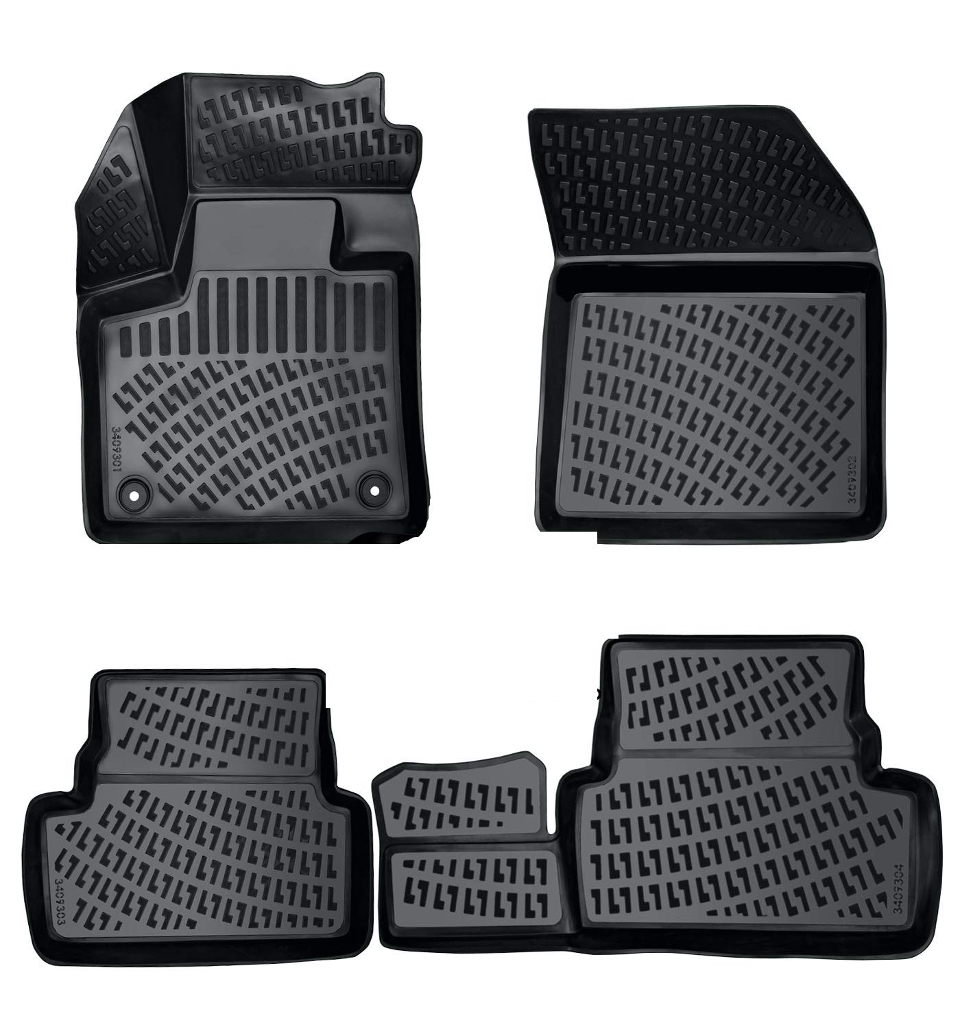 Rizline Passgenau 3D Fussmatten Auto Kompatibel mit Citroen C5 2.Gen 2008-2018 Auto Zubehör 1. Und 2. Reihe Gummimatten Autos TPE Allwetter Geruchlos rutschfest Vorne und Hinten Schwarz Rizline Passgenau 3D Fussmatten Auto Kompatibel mit Citroen C5 2.Gen 2008-2018 Auto Zubehör 1. Und 2. Reihe Gummimatten Autos TPE Allwetter Geruchlos rutschfest Vorne und Hinten Schwarz von Rizline