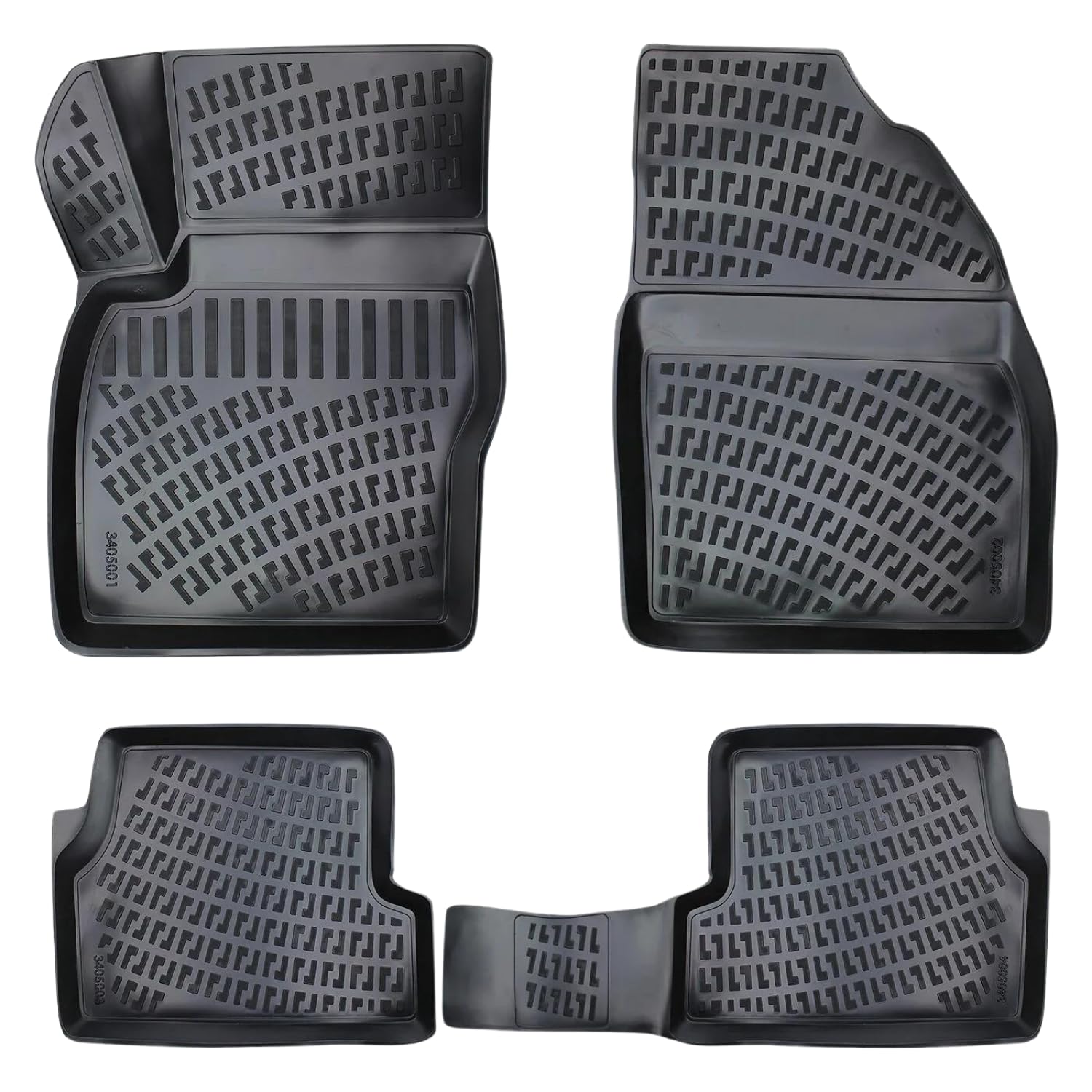 Rizline Passgenau 3D Fussmatten Auto Kompatibel mit Ford Focus ´04 2004-2010 Passgenau Fussmatten Auto Zubehör 1. Und 2. Reihe TPE Allwetter Geruchlos rutschfest Vorne und Hinten Rizline Passgenau 3D Fussmatten Auto Kompatibel mit Ford Focus ´04 2004-2010 Passgenau Fussmatten Auto Zubehör 1. Und 2. Reihe TPE Allwetter Geruchlos rutschfest Vorne und Hinten von Rizline