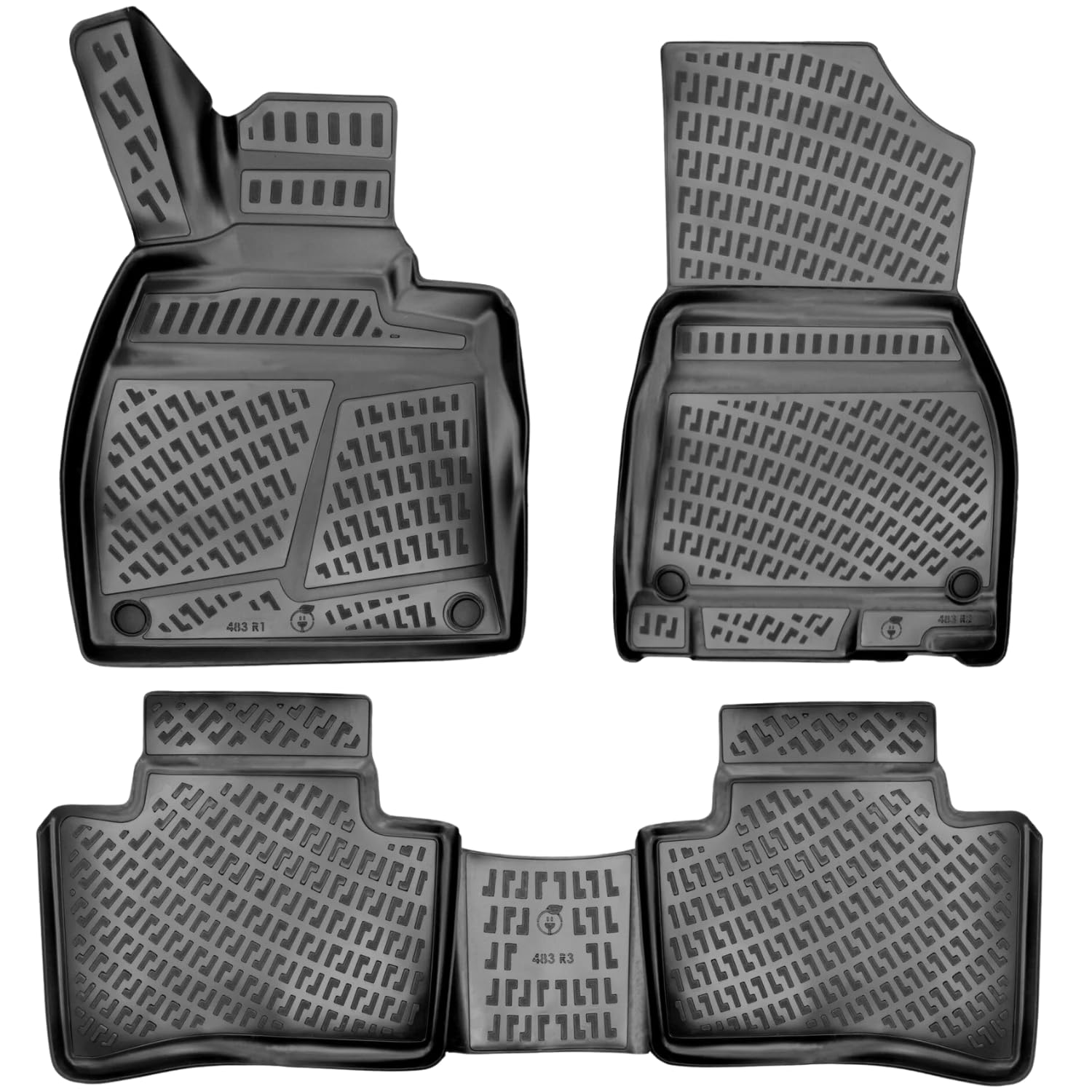 Rizline Passgenau 3D Fussmatten Auto Kompatibel mit Mercedes EQS Sedan V297 Auto Zubehör 1. Und 2. Reihe Gummimatten Autos TPE Allwetter Geruchlos rutschfest Vorne und Hinten Schwarz Rizline Passgenau 3D Fussmatten Auto Kompatibel mit Mercedes EQS Sedan V297 Auto Zubehör 1. Und 2. Reihe Gummimatten Autos TPE Allwetter Geruchlos rutschfest Vorne und Hinten Schwarz von Rizline