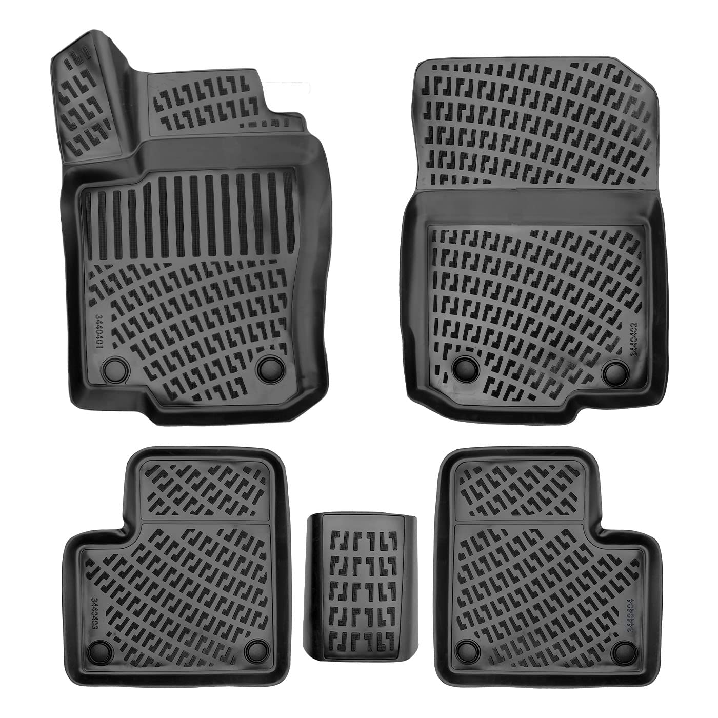 Rizline Passgenau 3D Fussmatten Auto Kompatibel mit Mercedes GLE W166 2015-2018 Auto Zubehör 1. Und 2. Reihe Gummimatten Autos TPE Allwetter Geruchlos rutschfest Vorne und Hinten Schwartz Rizline Passgenau 3D Fussmatten Auto Kompatibel mit Mercedes GLE W166 2015-2018 Auto Zubehör 1. Und 2. Reihe Gummimatten Autos TPE Allwetter Geruchlos rutschfest Vorne und Hinten Schwartz von Rizline