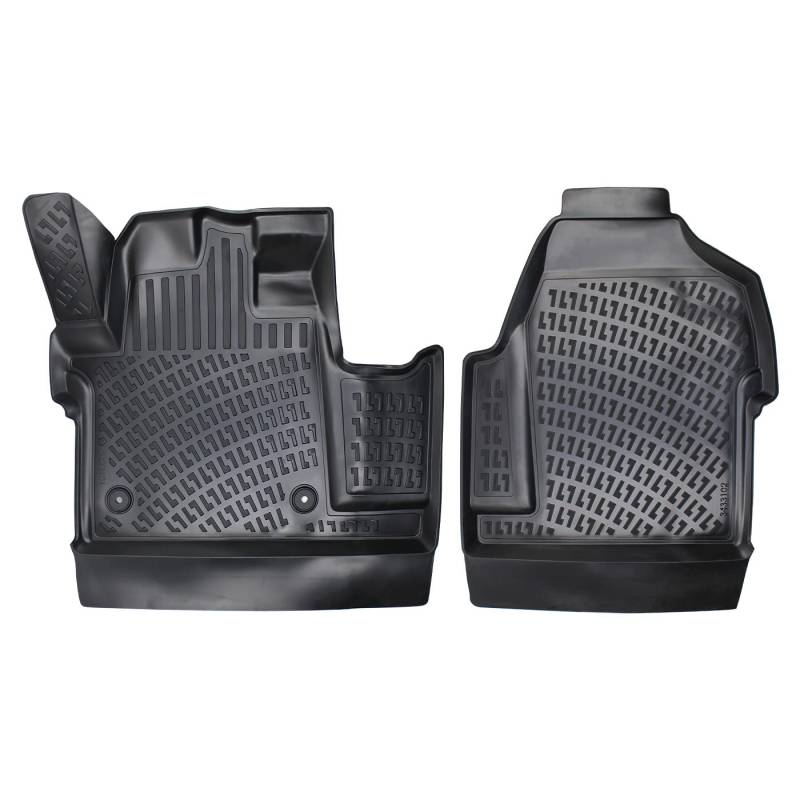Rizline Passgenau 3D Fussmatten Auto Kompatibel mit Renault Master III ab 2010 Passgenau Fussmatten Auto Zubehör 1. Reihe TPE Allwetter Geruchlos rutschfest Vorne von Rizline