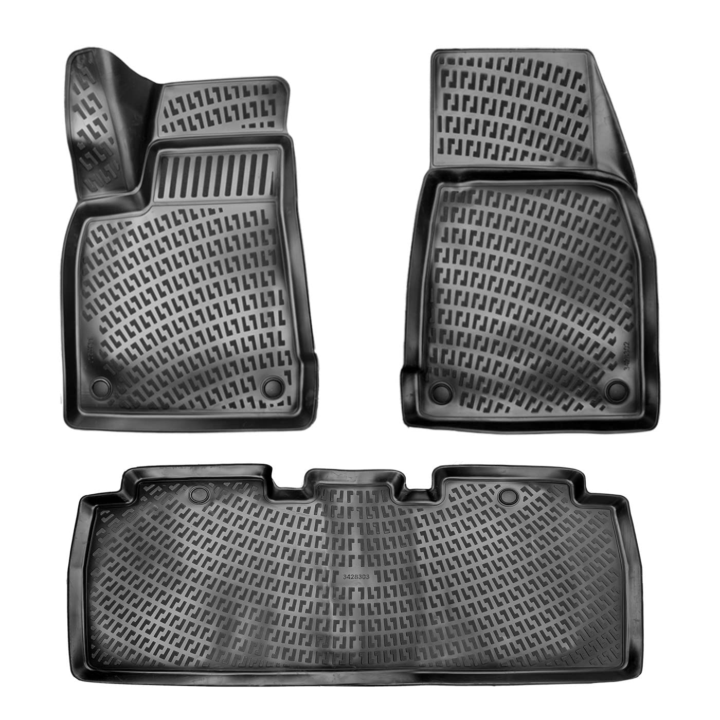 Rizline Passgenau 3D Fussmatten Auto Kompatibel mit Tesla Model X 5 Sitzer Auto Zubehör 1. und 2. Reihe Gummimatten Autos TPE Allwetter Geruchlos rutschfest Vorne und Hinten Schwartz Rizline Passgenau 3D Fussmatten Auto Kompatibel mit Tesla Model X 5 Sitzer Auto Zubehör 1. und 2. Reihe Gummimatten Autos TPE Allwetter Geruchlos rutschfest Vorne und Hinten Schwartz von Rizline