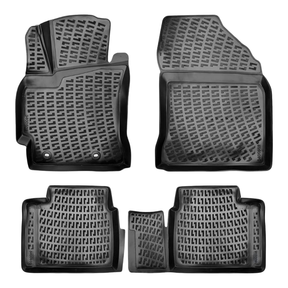Rizline Passgenau 3D Fussmatten Auto Kompatibel mit Toyota Corolla 2013-2018 E160 Passgenau Fussmatten Auto Zubehör 1. Und 2. Reihe TPE Allwetter Geruchlos rutschfest Vorne und Hinten Rizline Passgenau 3D Fussmatten Auto Kompatibel mit Toyota Corolla 2013-2018 E160 Passgenau Fussmatten Auto Zubehör 1. Und 2. Reihe TPE Allwetter Geruchlos rutschfest Vorne und Hinten von Rizline