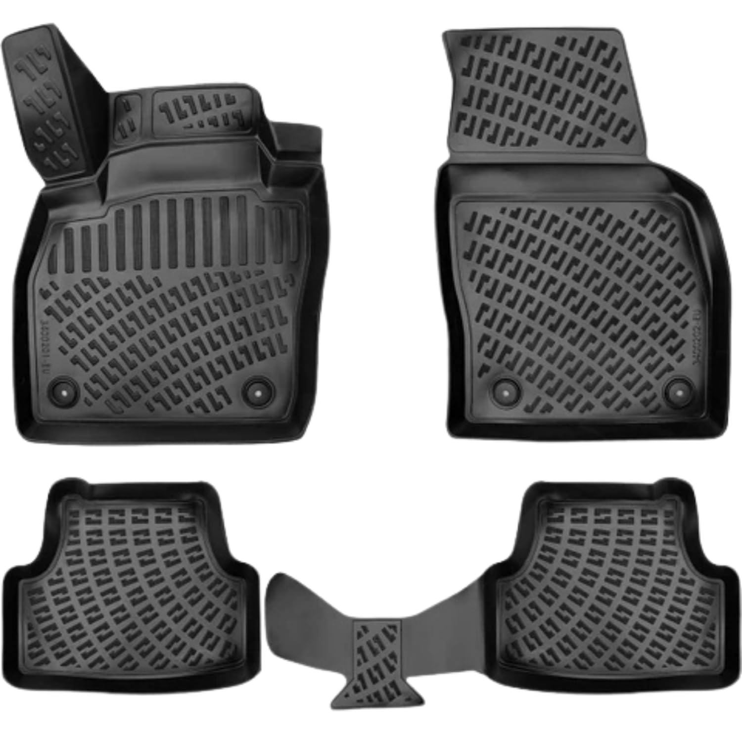 Rizline Passgenau 3D Fussmatten Auto Kompatibel mit VW Transporter T6 Facelift Typ 2019-2024 Passgenau Fußmatten Auto Zubehör 1. Und 2. Reihe TPE Allwetter Geruchlos rutschfest Vorne und Hinten Rizline Passgenau 3D Fussmatten Auto Kompatibel mit VW Transporter T6 Facelift Typ 2019-2024 Passgenau Fußmatten Auto Zubehör 1. Und 2. Reihe TPE Allwetter Geruchlos rutschfest Vorne und Hinten von Rizline