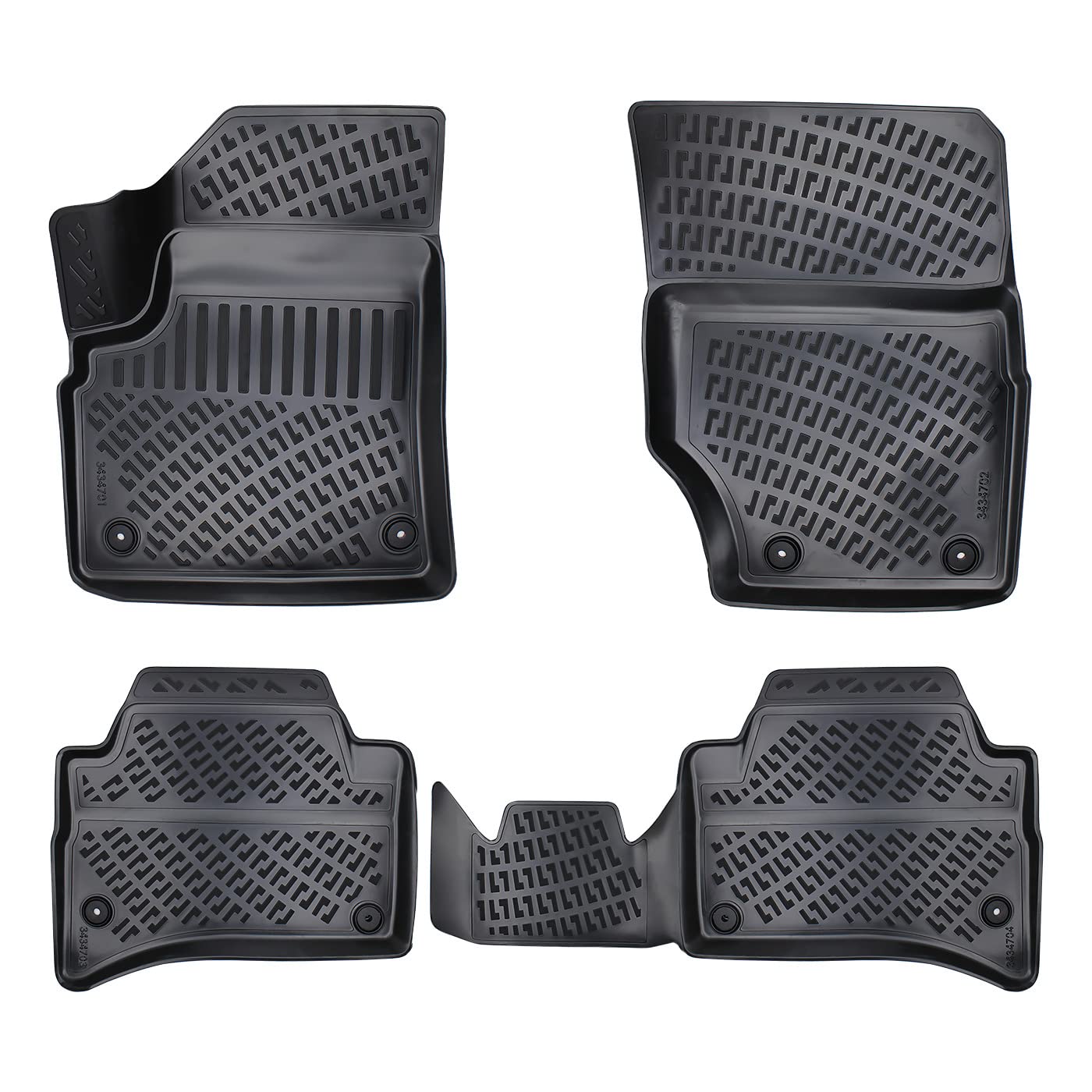 Rizline Passgenau 3D Fussmatten Auto Kompatibel mit Volkswagen Touareg 1 Gen 2002-2010 Auto Zubehör 1. und 2. Reihe Gummimatten Autos TPE Allwetter Geruchlos rutschfest Vorne und Hinten Schwartz Rizline Passgenau 3D Fussmatten Auto Kompatibel mit Volkswagen Touareg 1 Gen 2002-2010 Auto Zubehör 1. und 2. Reihe Gummimatten Autos TPE Allwetter Geruchlos rutschfest Vorne und Hinten Schwartz von Rizline