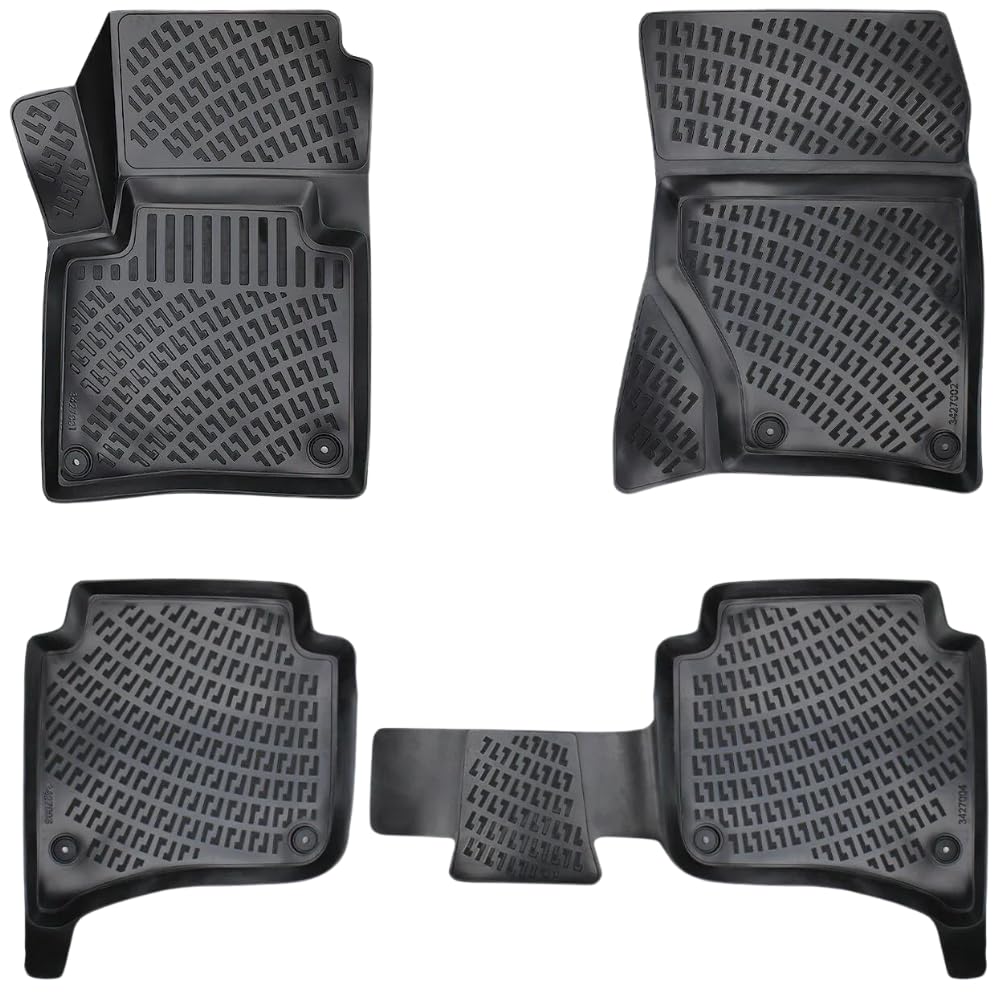 Rizline Passgenau 3D Fussmatten Auto Kompatibel mit Volkswagen Touareg 2 Gen 2010-2015 Auto Zubehör 1. Und 2. Reihe Gummimatten Autos TPE Allwetter Geruchlos rutschfest Vorne und Hinten Schwartz Rizline Passgenau 3D Fussmatten Auto Kompatibel mit Volkswagen Touareg 2 Gen 2010-2015 Auto Zubehör 1. Und 2. Reihe Gummimatten Autos TPE Allwetter Geruchlos rutschfest Vorne und Hinten Schwartz von Rizline