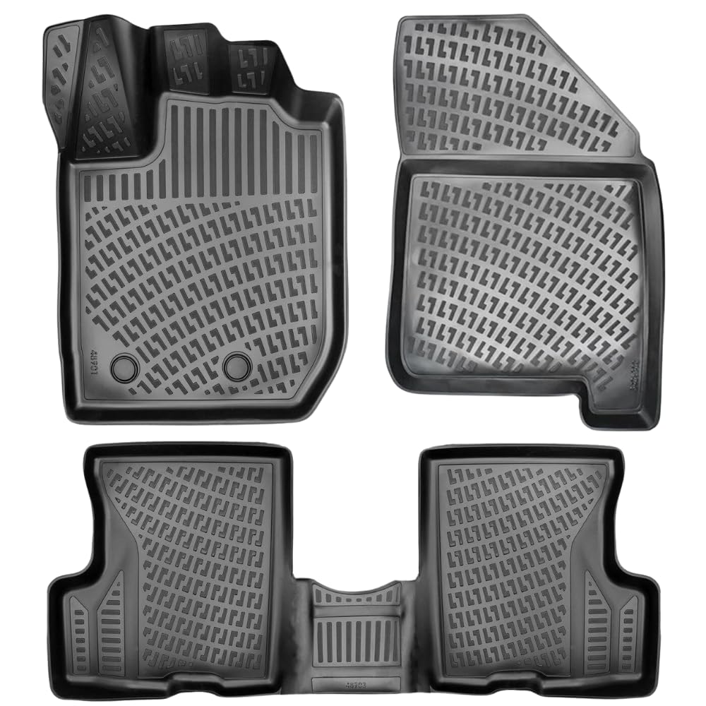 Rizline Passgenau 3D Fussmatten kompatibel mit Dacia Duster 4x2 2018-2022 Passgenau Fussmatten Auto Zubehör 1. Und 2. Reihe TPE Allwetter Geruchlos rutschfest Vorne und Hinten Rizline Passgenau 3D Fussmatten kompatibel mit Dacia Duster 4x2 2018-2022 Passgenau Fussmatten Auto Zubehör 1. Und 2. Reihe TPE Allwetter Geruchlos rutschfest Vorne und Hinten von Rizline