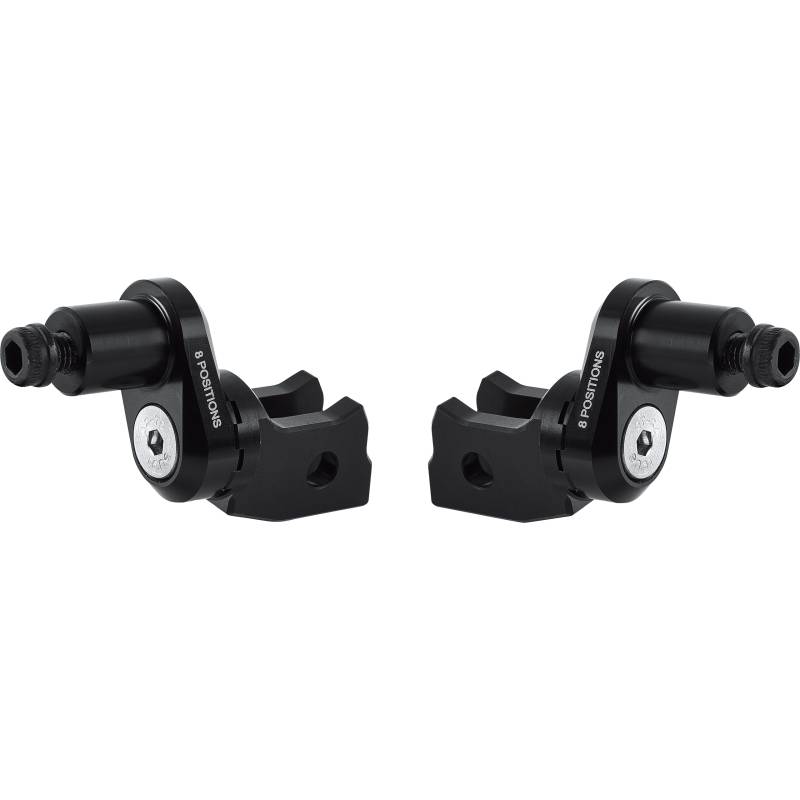 Rizoma Fußrastengelenke Ø18mm verstellbar PE803B schwarz für Fahrer von Rizoma