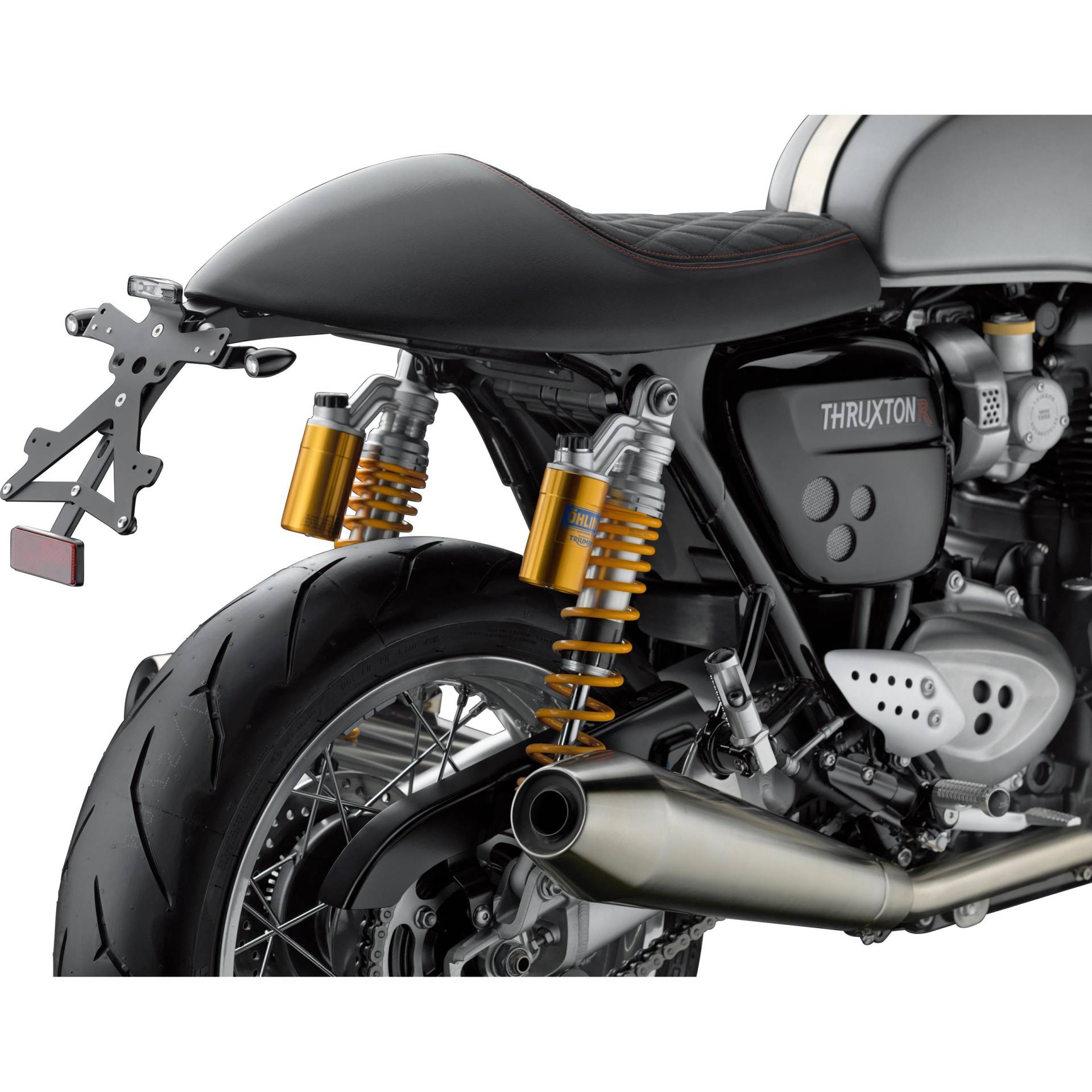 Rizoma Kennzeichenhalter Fox PT664B für Triumph Thruxton 1200 /R Rizoma Kennzeichenhalter Fox PT664B für Triumph Thruxton 1200 /R von Rizoma