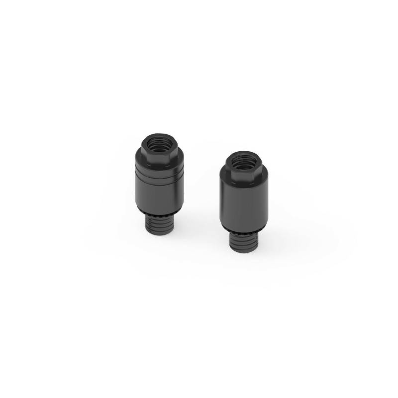 Rizoma Lenkerspiegelaufnahme Paar BS826B für Vespa GTS schwarz von Rizoma