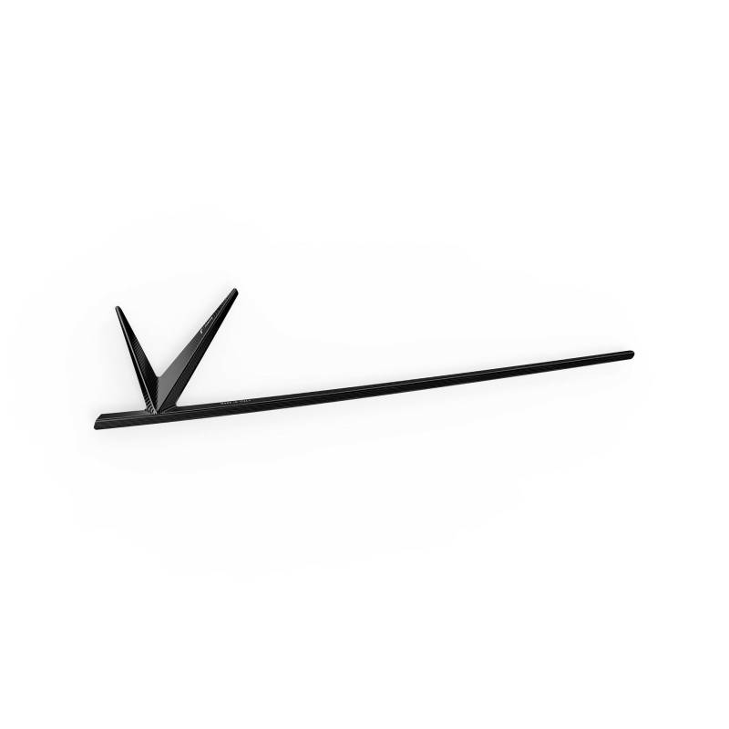 Rizoma Logo/icon tag Alu V vorne ZVP038B schwarz für Vespa von Rizoma