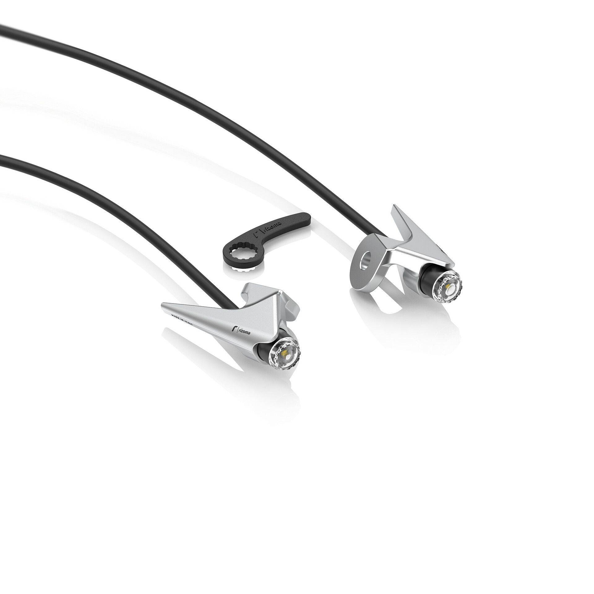 Rizoma Montageadapterpaar für Light Unit FR447A Alu silber Rizoma Montageadapterpaar für Light Unit FR447A Alu silber von Rizoma