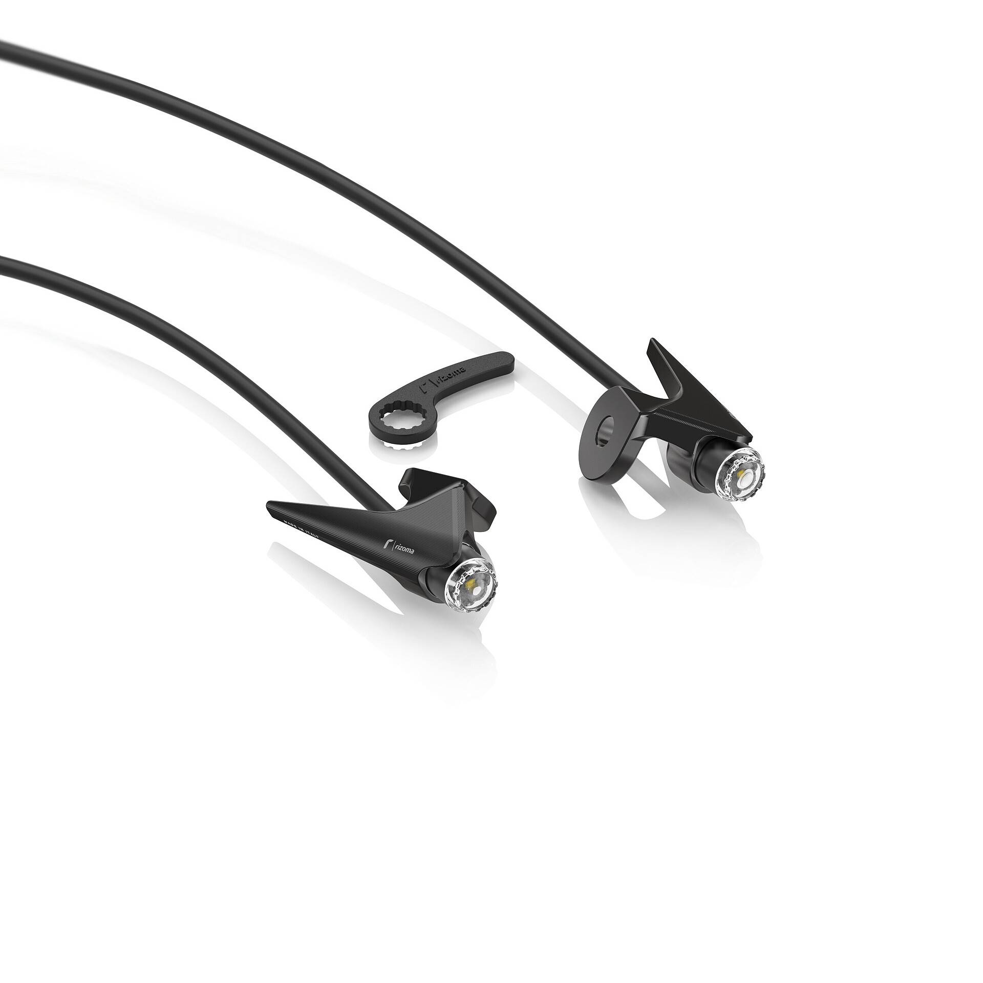 Rizoma Montageadapterpaar für Light Unit FR447B Alu schwarz Rizoma Montageadapterpaar für Light Unit FR447B Alu schwarz von Rizoma