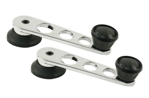 2 x verchromte / schwarze Fensterhebergriffe. 2 x verchromte / schwarze Fensterhebergriffe. von RnR Spares