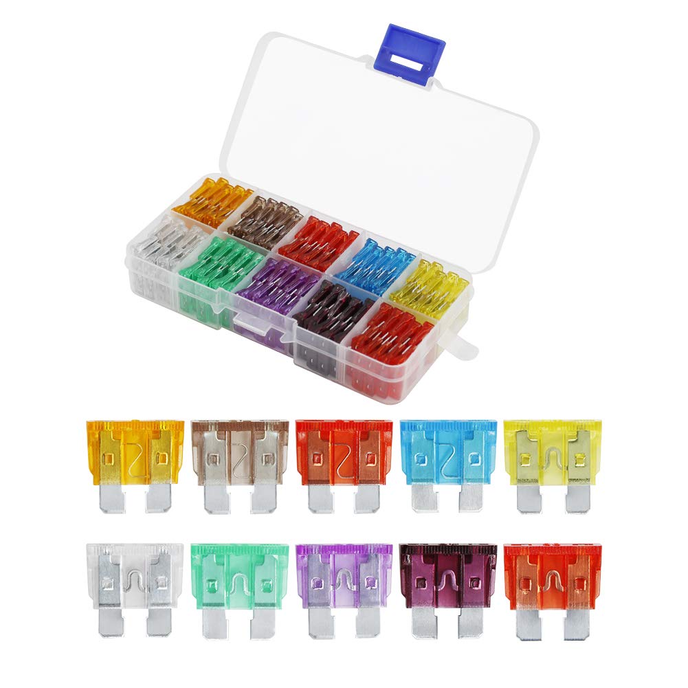 Road Passion 100 Pcs 5A-50A Mini-Sicherungen Kfz Flachsicherung Kfz Auto Motorrad Sicherungen Set, Zinklegierung, Transparent, 32V, Durchsteckmontage Road Passion 100 Pcs 5A-50A Mini-Sicherungen Kfz Flachsicherung Kfz Auto Motorrad Sicherungen Set, Zinklegierung, Transparent, 32V, Durchsteckmontage von Road Passion