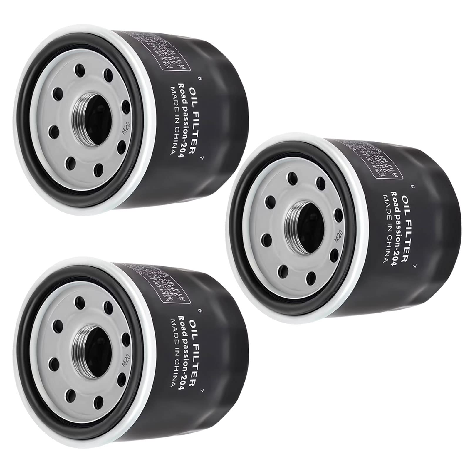 Road Passion 3*Ölfilter 204 HF204RC Kompatibel für Kawasaki,Honda,Triumph,Yamaha 15410-MCJ-000 15410-MCJ-505 15410-MFJ-D01 15400-PFB-014 16097-0002 16097-1070 16097-1072 5GH-13440-20 3201-044 Road Passion 3*Ölfilter 204 HF204RC Kompatibel für Kawasaki,Honda,Triumph,Yamaha 15410-MCJ-000 15410-MCJ-505 15410-MFJ-D01 15400-PFB-014 16097-0002 16097-1070 16097-1072 5GH-13440-20 3201-044 von Road Passion