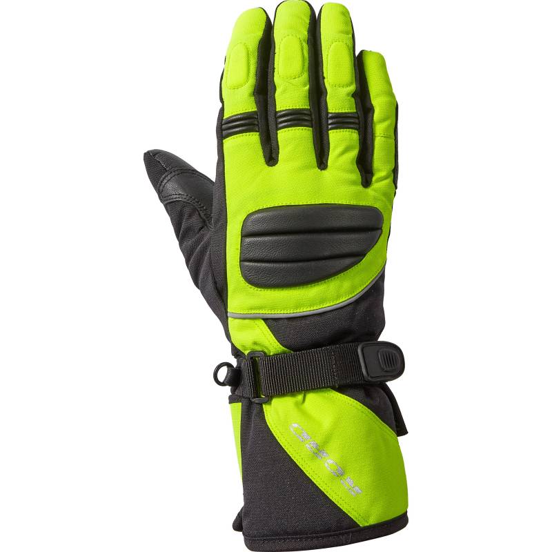 Road Tour Leder-/Textilhandschuh 2.0 lang neongelb 10 Herren von Road