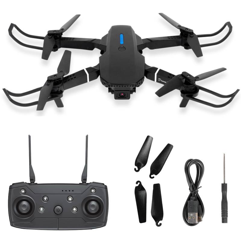 Drohne mit 4k-Kamera für Erwachsene und Kinder, automatischer Schwebeflug, Start/Landung mit einer Taste, 3D-Flips, 3 Batterien, Spielzeuggeschenke für Jungen Mädchen von Roadoor
