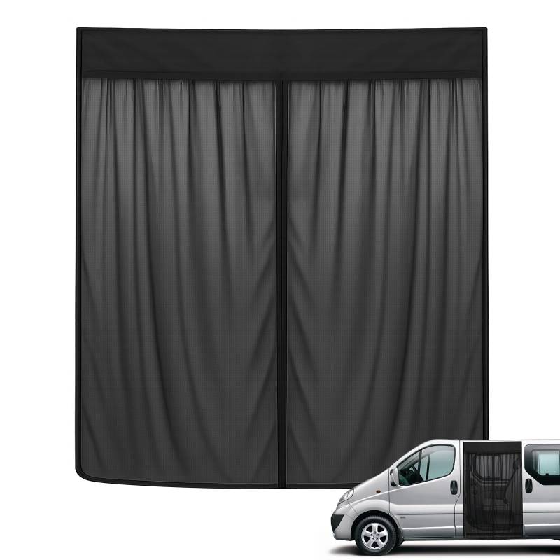 Roadtime Moskitonetz Magnetisch Kompatibel für Opel Vivaro 19-25 Schiebetür, Auto Insektennetz Einlagig Fliegengitter Insektenschutz Sonnenschutz, Seitentür Schattennetz für Camping (150cm H*120cm W) von Roadtime