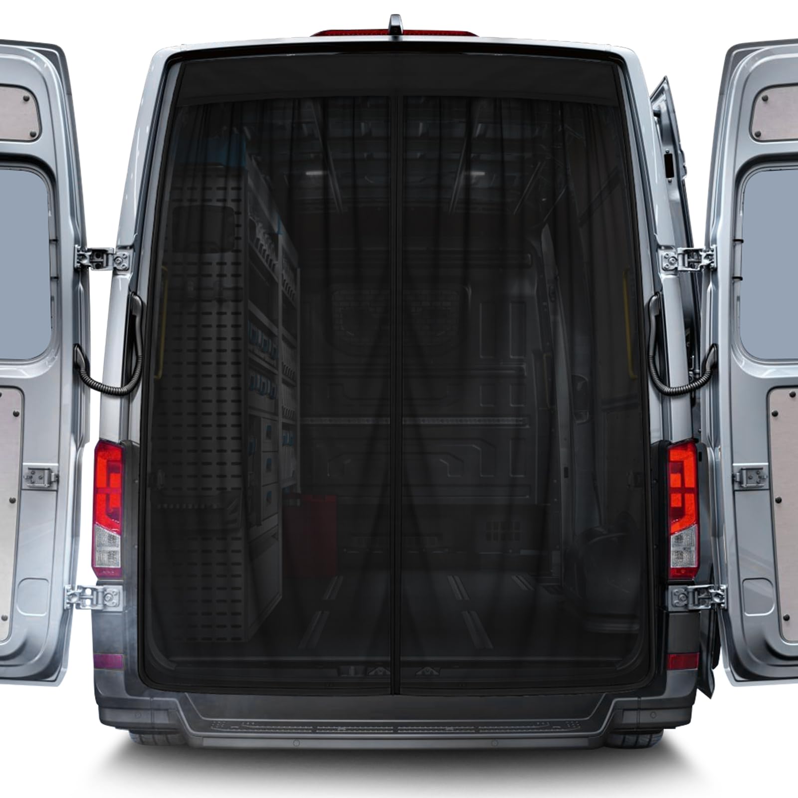 Roadtime Moskitonetz Magnetisch Kompatibel für VW Crafter II 17-25 Heckklappen, Auto Insektennetz Einlagig Fliegengitter Insektenschutz Sonnenschutz, Schattennetz für Camping (210cmx180cm) von Roadtime
