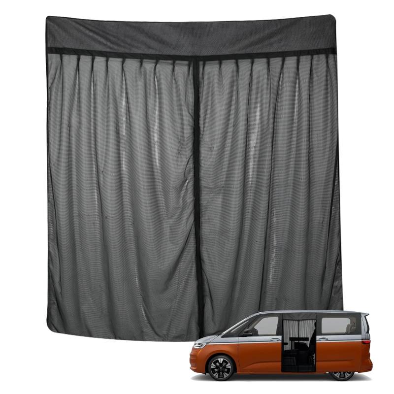 Roadtime Moskitonetz Magnetisch Kompatibel für VW T7 Schiebetür, Auto Insektennetz Einlagig Fliegengitter Insektenschutz Sonnenschutz, Seitentür Schattennetz für Camping (165cmx130cm) von Roadtime