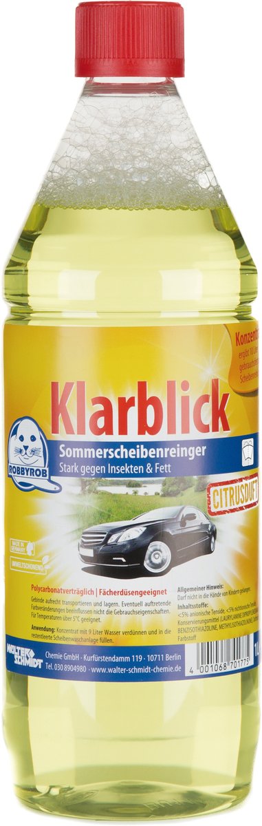 Robby Rob 8903000000 Sommerscheibenreiniger Konzentrat Zitrus 1 L von ROBBYROB